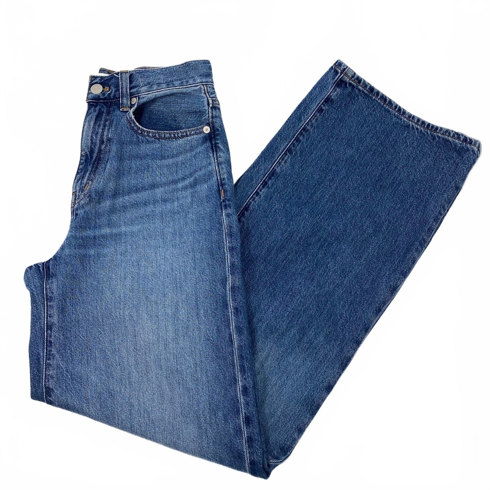 Madewell Blue Wide-Leg Jeans | Women’s Regular 00 Cotton Blend